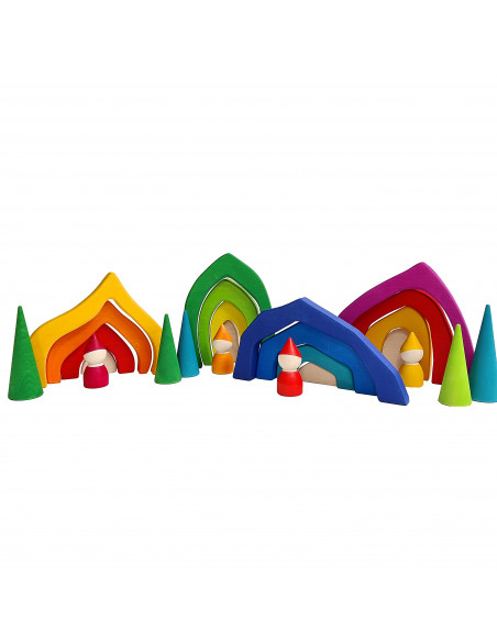 4 seizoenen huisjes puzzel