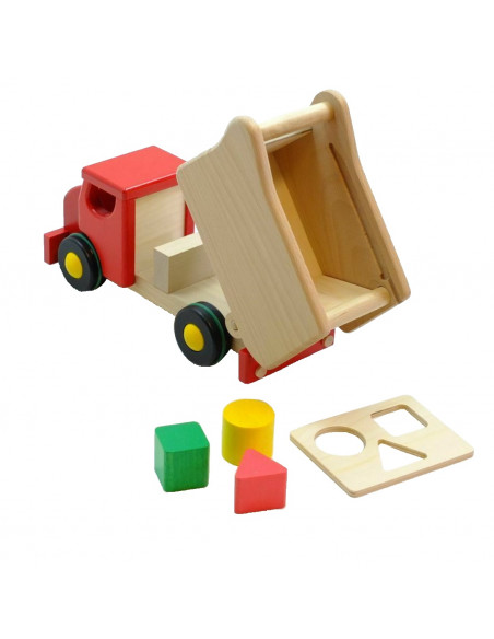 Houten sorteer vrachtwagen van Bajo