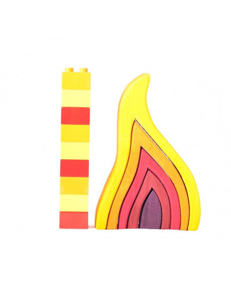 Stapel element vuur