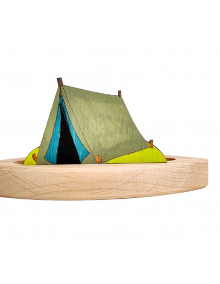 Tent steker