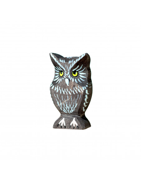 Bruine uil van Bumbu Toys | Houtspel