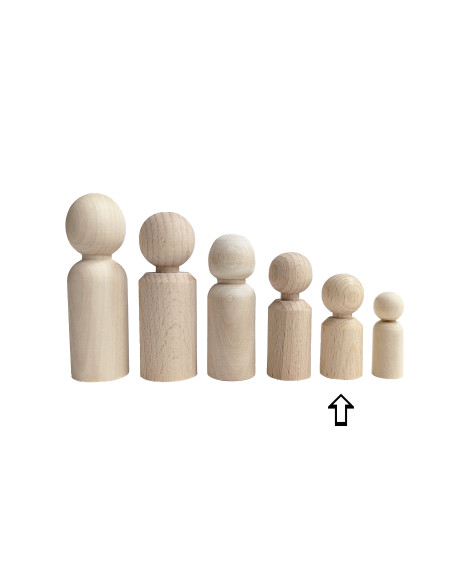 Peg doll recht 50 mm