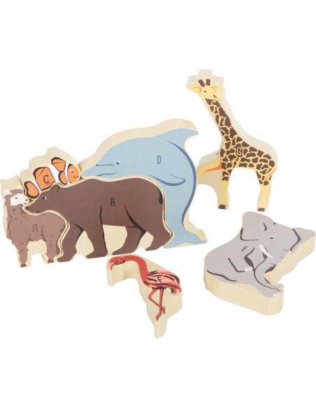Dieren letter puzzel