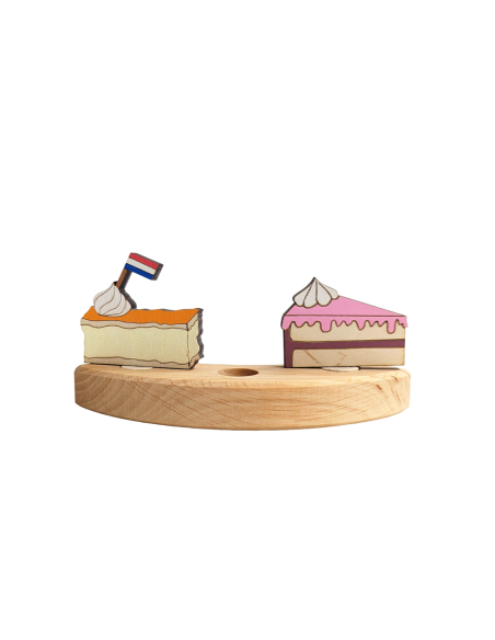 Oranje tompouce steker