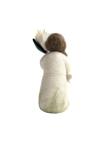 Vilten bloemenfee kerstroos