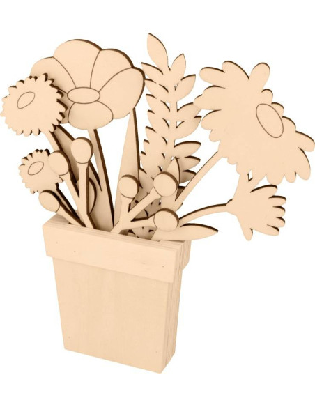Bloemenvaas hout