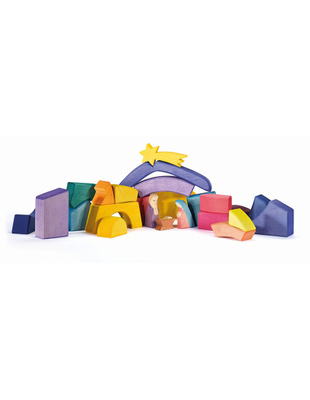 Kerststal blokkenset