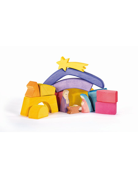 Kerststal blokkenset