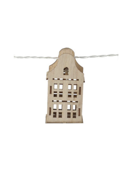 Houten huisjes slinger