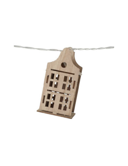 Houten huisjes slinger