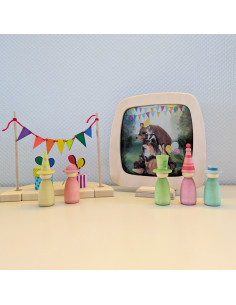 Houten houder raamhanger 2