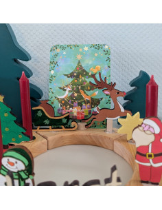 Kerstman slee steker 2