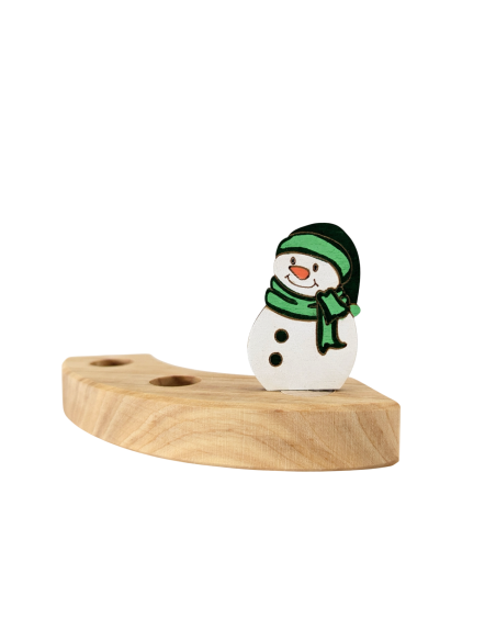 Sneeuwpop klein steker