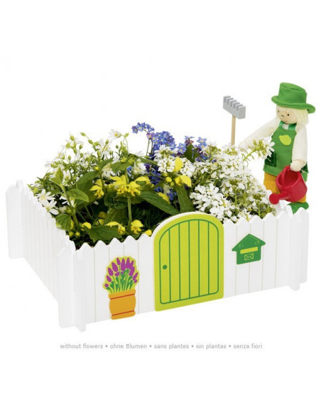 Tuinman met tuintje