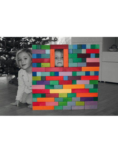 Houten blokken groot trap