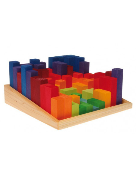 Houten blokken groot trap