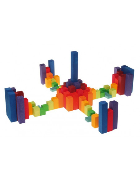 Houten blokken groot trap