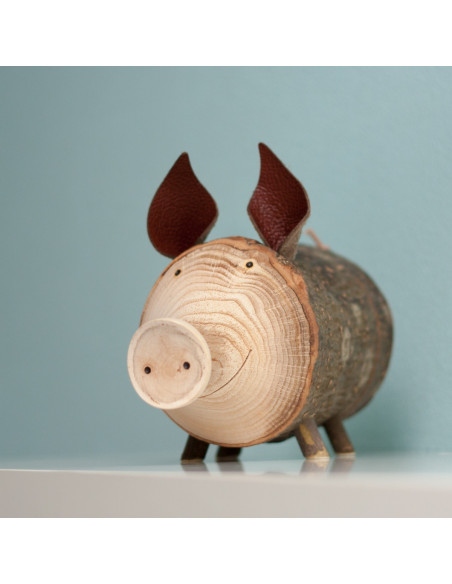 Houten spaarvarken