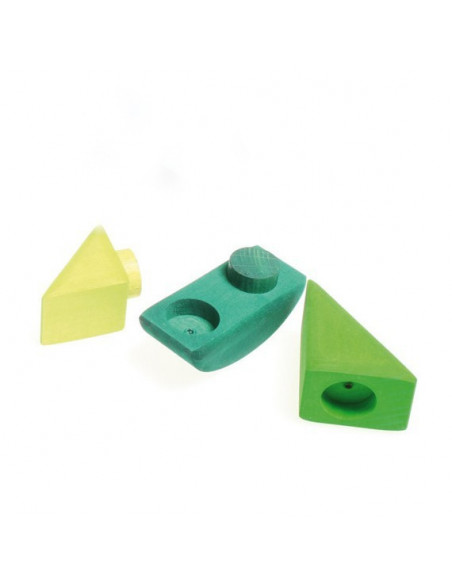 Stapel zeilbootje groen