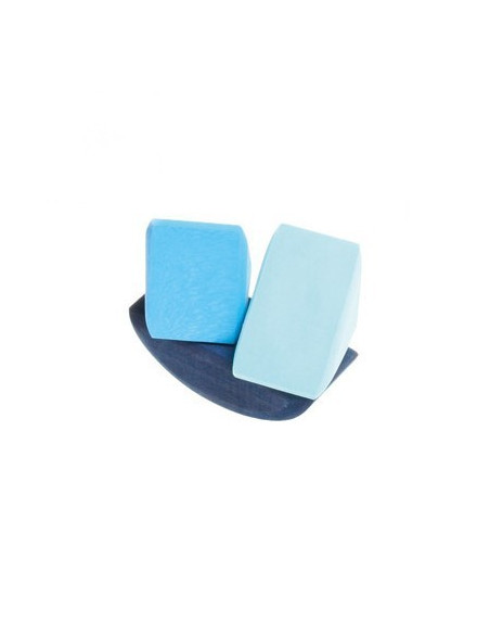 Stapel zeilbootje blauw