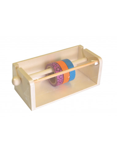 Houten masking tape houder