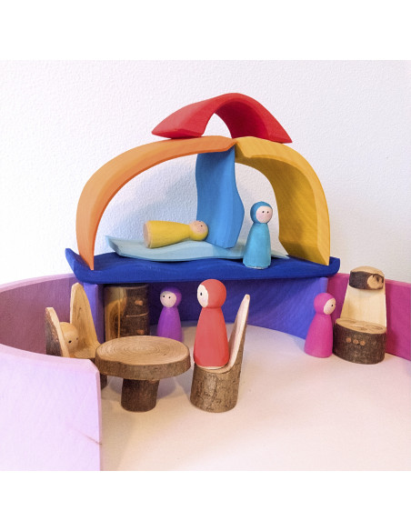 Peg doll rond