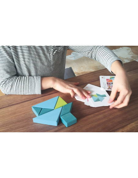 Tangram legpuzzel blauw