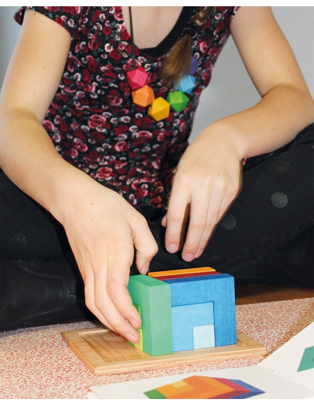 Vierkant puzzelblok