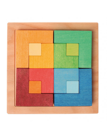 Vierkant puzzelblok