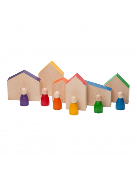 Nins set huisjes