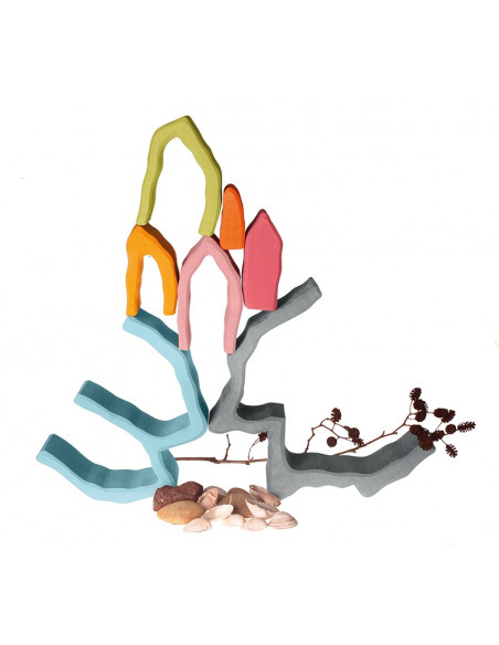 Houten grot pastel