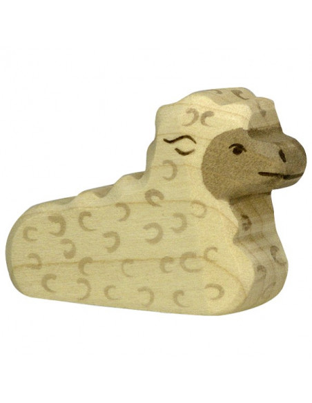 Wit lammetje liggen