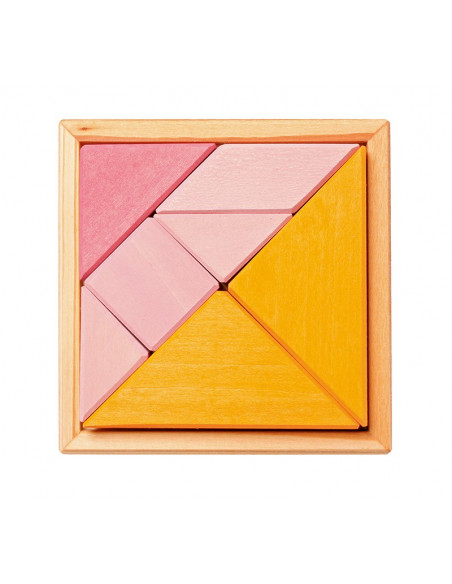 Tangram legpuzzel roze