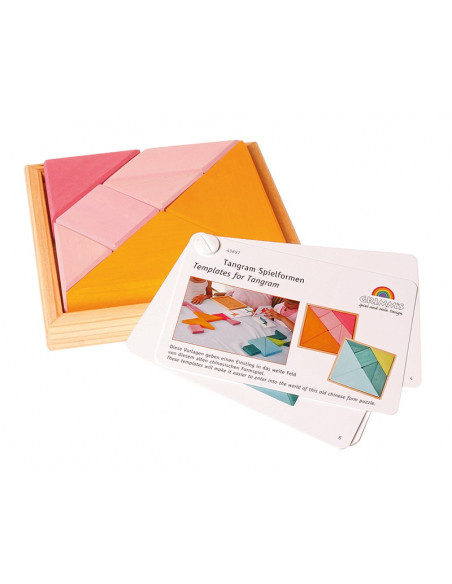 Tangram legpuzzel roze