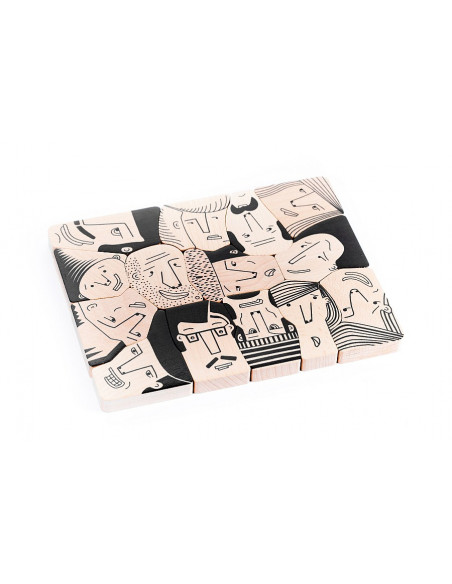 Puzzel gezichten