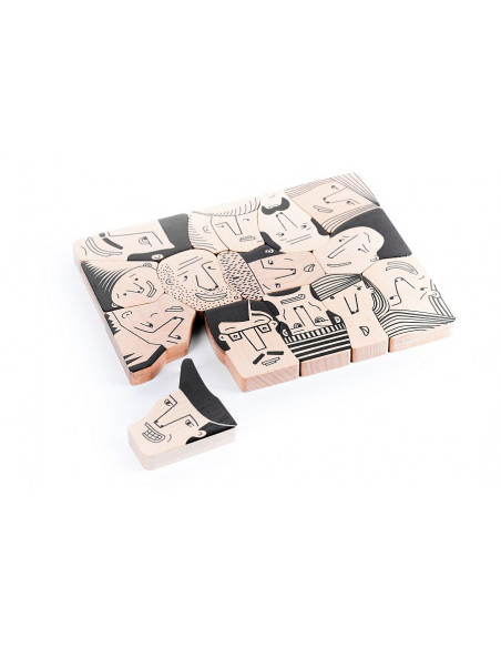 Puzzel gezichten