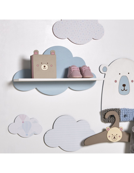 Wandplank wolk
