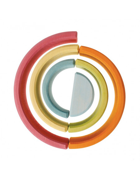 Regenboog pastel middel