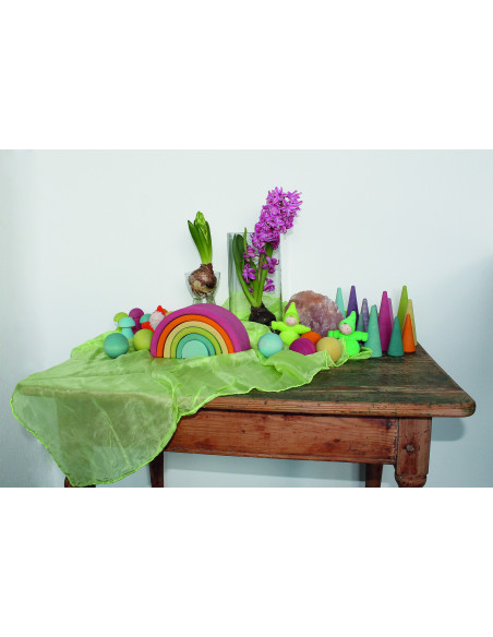 Regenboog pastel middel
