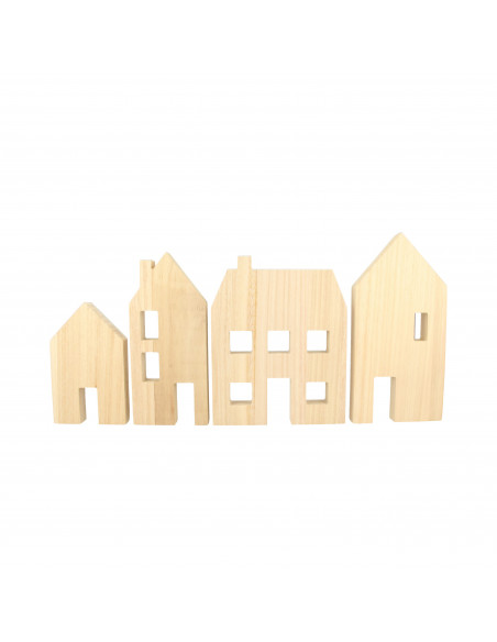 Houten huisjes