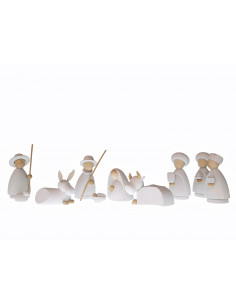 Kerststal modern wit