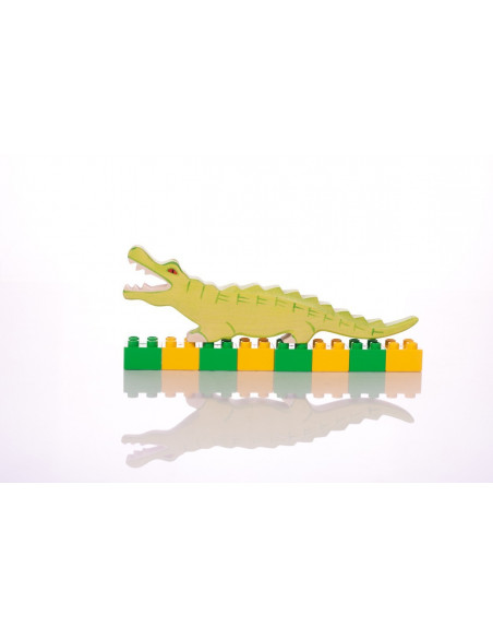Houten krokodil