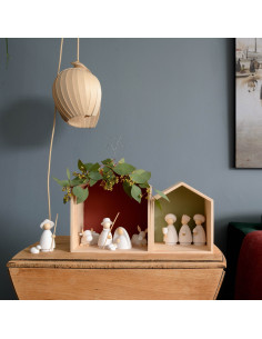 Kerststal modern wit 2