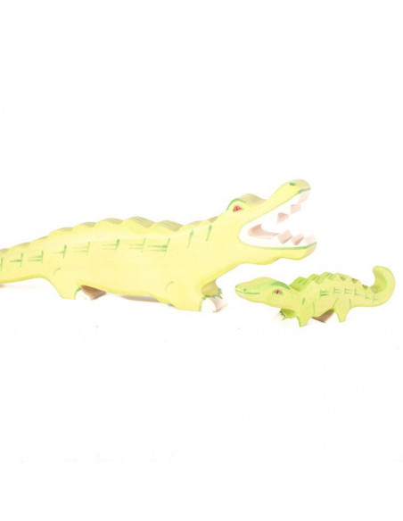 Houten krokodil