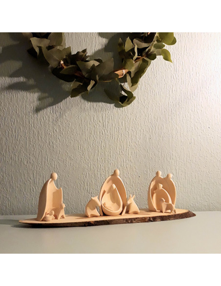 Kerststal gestileerd