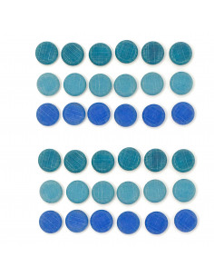 Blauwe muntjes