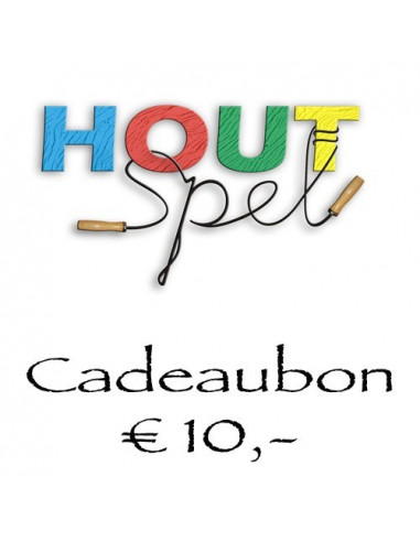 Houtspel cadeaubon 10,-