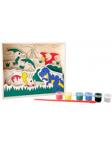 Dinosaurus schilderij 3D