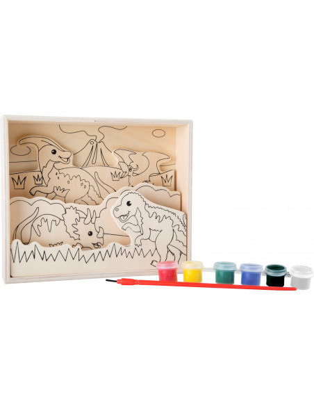 Dinosaurus schilderij 3D