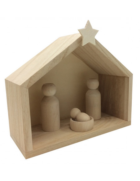 Peg doll kerststal